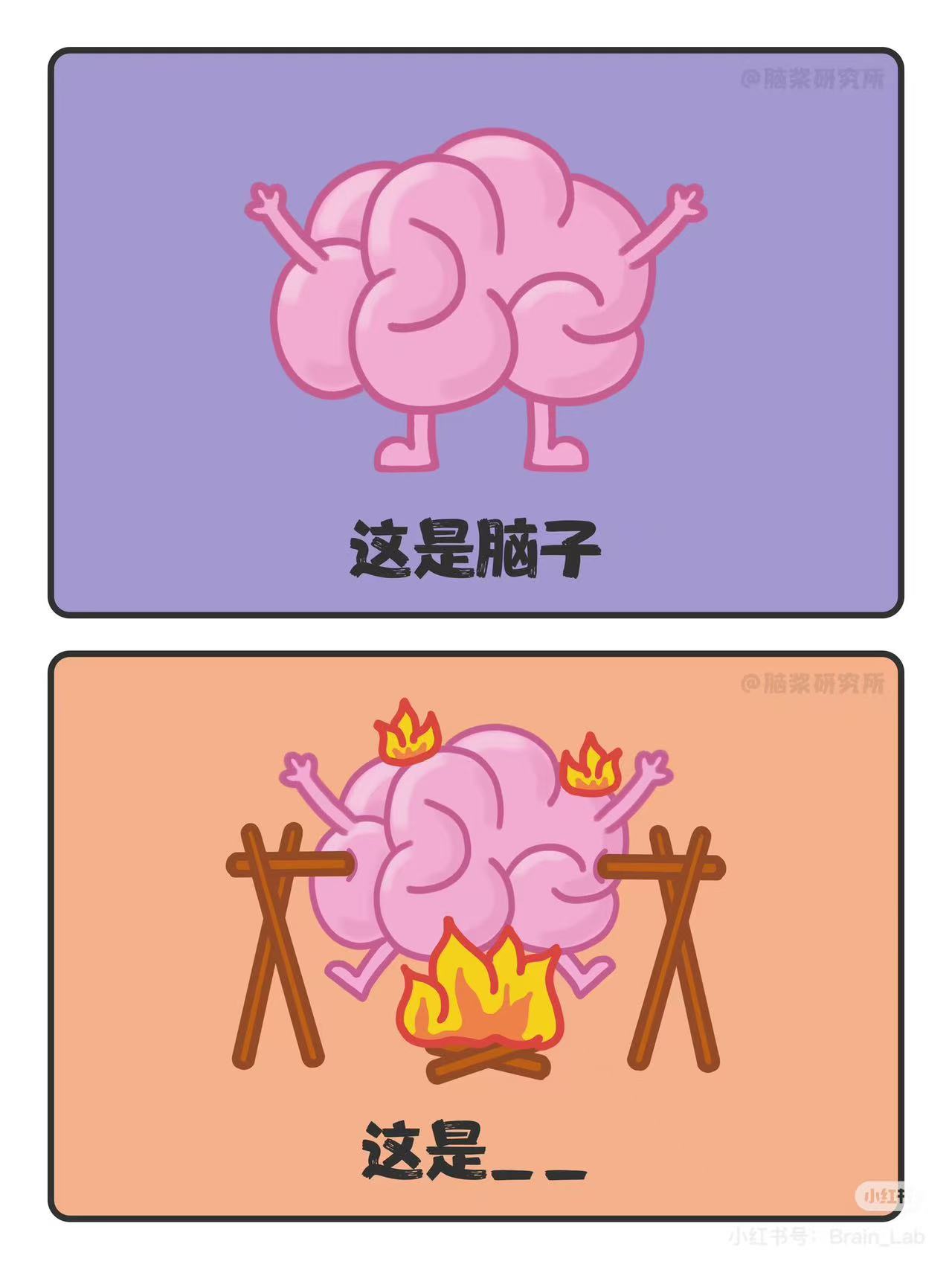 这是脑子梗图